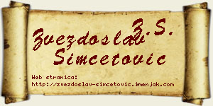 Zvezdoslav Simčetović vizit kartica
